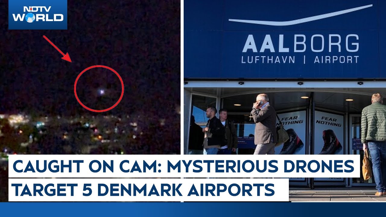 Drones At Denmark Airport | Fresh Drone Activity Reported in Denmark Amid Copenhagen Probe