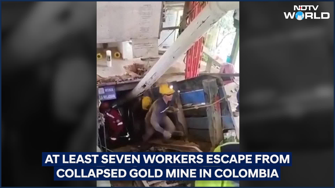 Gold Mine In Colombia | At Least Seven Workers Escape From Collapsed Gold Mine In Colombia
