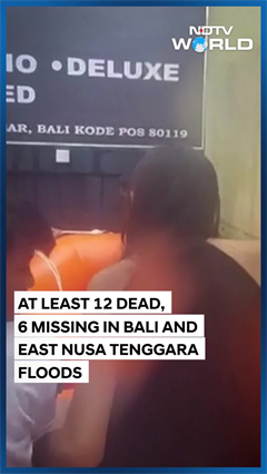Video: Flash Floods Hit Indonesia, Leave At Least 11 Dead And 13 Missing