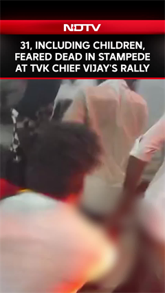 31, Including Children, Killed In Stampede At Actor Vijay's Rally