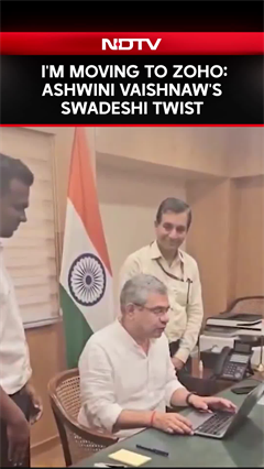 "I Am Moving To Zoho": Ashwini Vaishnaw Joins PM Modi's Call For 'Swadeshi'