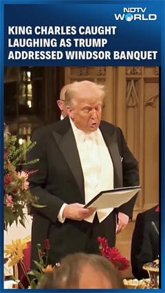 Trump's Address At Windsor Banquet Invokes Laughter, King Charles Caught Laughing Too