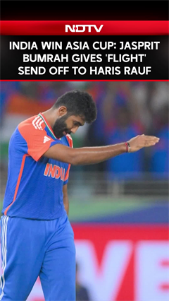 Video: Bumrah Gives 'Flight' Send Off To Haris Rauf Amid Gesture Row