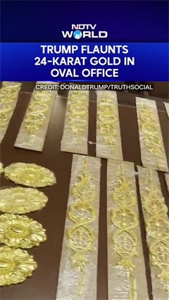 Trump Shows Off 24 Karat Gold Decorations In The Oval Office Trump Shows Off 24 Karat Gold Decorations In The Oval Office