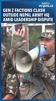 Nepal’s Gen Z Protesters Clash Outside Army Headquarters Over Leadership Dispute