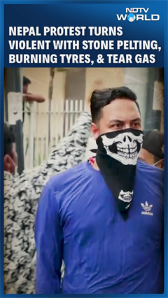 Nepal Protest | Nepal Unrest Intensifies, Stone Pelting, Tear Gas Fired In Kathmandu