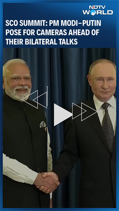 SCO Summit: PM Modi & Putin Pose For A Picture Ahead Of Their Bilateral Meeting