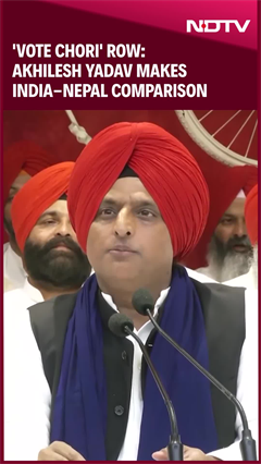'Vote Chori' Row: Akhilesh Yadav Makes India-Nepal Comparison