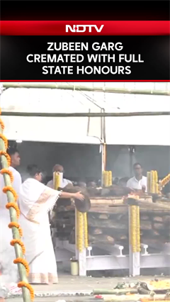 Zubeen Garg Cremated With Full State Honours In Assam Zubeen Garg Cremated With Full State Honours In Assam