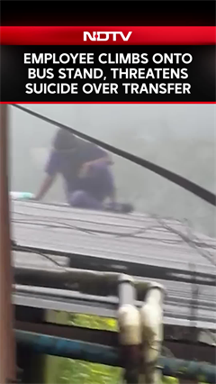 Employee Climbs Onto Bus Stand, Threatens Suicide Over Transfer