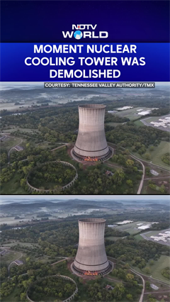 540-Foot Nuclear Cooling Tower Was Demolished In Tennessee
