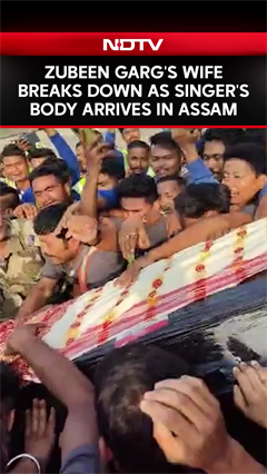 Video: Singer Zubeen Garg's Wife Breaks Down As His Body Arrives In Assam
