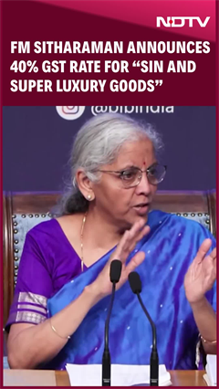 FM Nirmala Sitharaman Announces 40% GST Rate For “Sin And Super Luxury Goods”