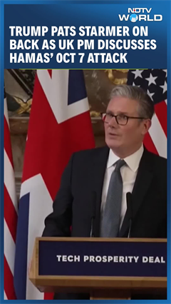 Trump Pats Starmer As UK PM Discusses Oct 7, Insists Palestinian State 'Nothing To Do With Visit'
