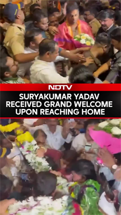 Suryakumar Yadav Received A Grand Welcome Upon Reaching Home After Asia Cup Win