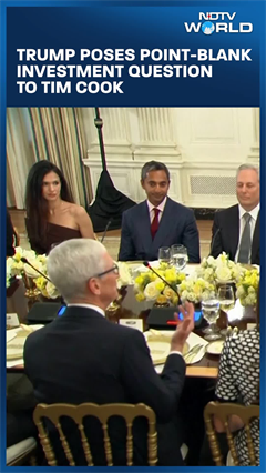 Trump Poses Point-Blank Investment Question to Tim Cook
