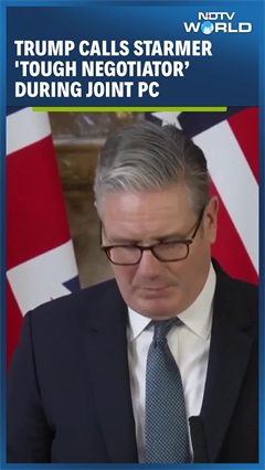Trump Calls Starmer 'Tough Negotiator' As Two Leaders Hold Press Conference