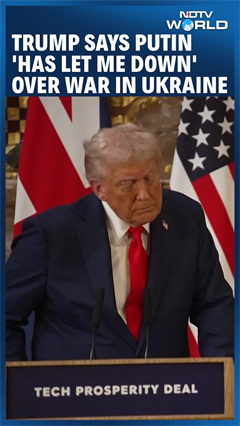 Putin Really Let Me Down: Trump Expresses Disappointment As Ukraine Peace Talks Stall