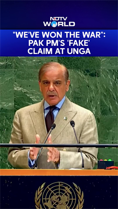 Pak PM's "Fake" Operation Sindoor Claim At UNGA "We've Won The War" Pak PM's "Fake" Operation Sindoor Claim At UNGA "We've Won The War"