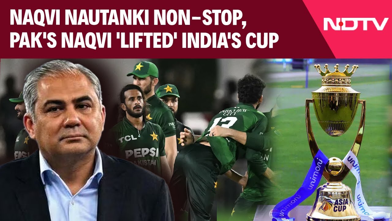 Video: Asia Cup Trophy Controversy | Naqvi Nautanki Non-stop, Pak's Naqvi 'Lifted' India's Cup