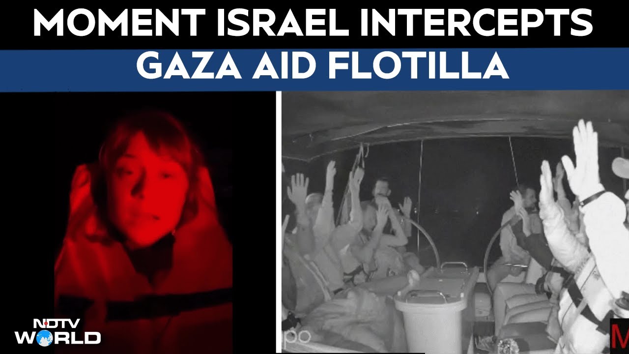 Gaza Aid Flotilla | Cameras On Boat In Gaza-Bound Aid Flotilla Show Vessels Being Boarded By Israel