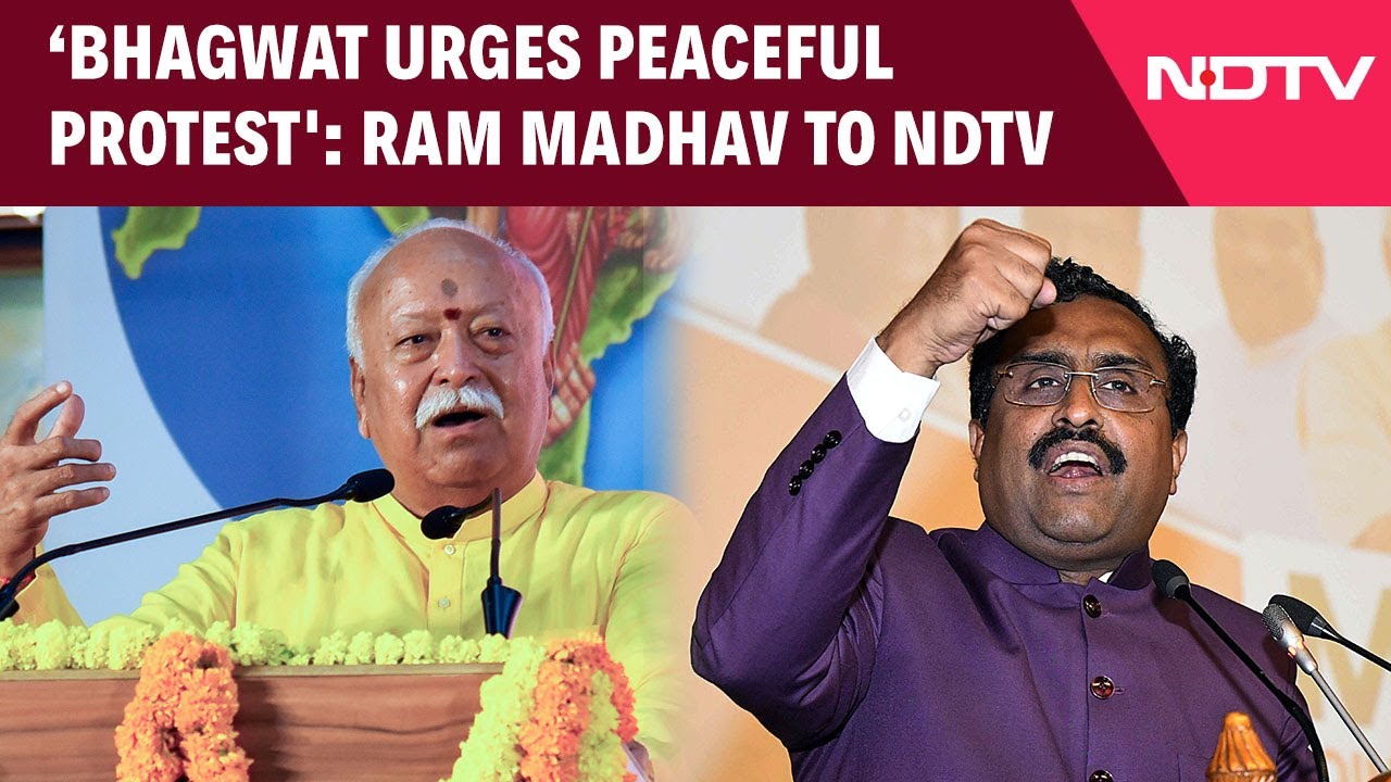 Video: Mohan Bhagwat Urged Youth To Embrace Democracy, Not Disruption: Ram Madhav