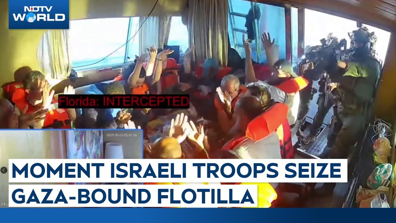 Global Sumud Flotilla | Moment Israeli Troops Seize Gaza-Bound Flotilla Global Sumud Flotilla | Moment Israeli Troops Seize Gaza-Bound Flotilla