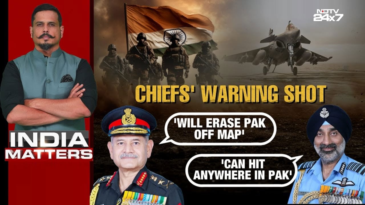 Video: Army, Air Force Chiefs' 'Stop State-Sponsored Terrorism Or...' Warning To Pakistan