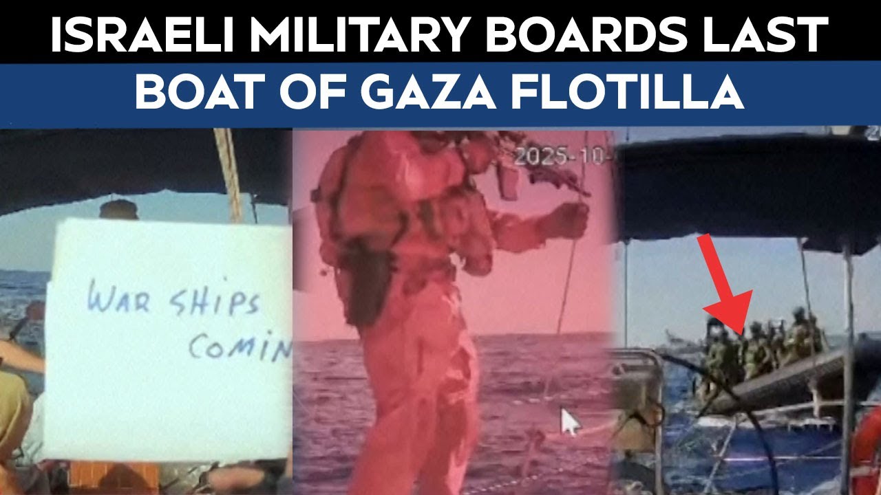 Gaza Flotilla | Israeli Military Boards Last Boat Of Gaza Flotilla Amid Global Protests
