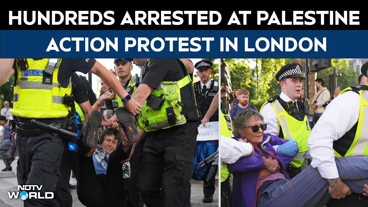 London Protest News | London Police Arrest Protesters As Palestine Action Demonstration Erupts
