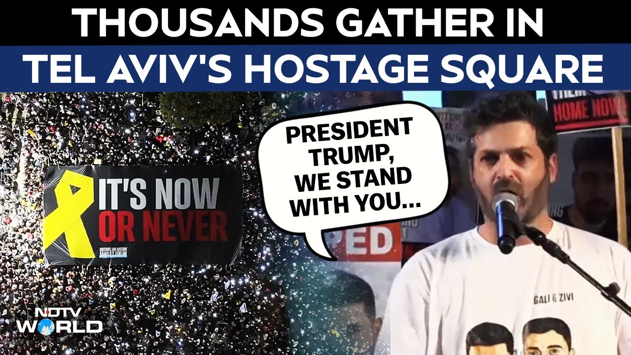 Thousands Gather At Tel Aviv's Hostage Square, Demand Deal To Free Israeli Hostages