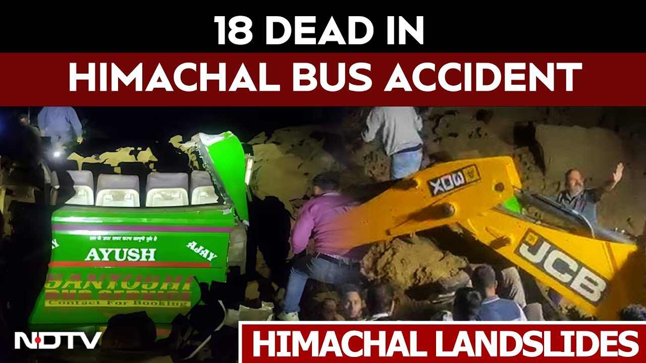 Video: Himachal Landslide News | At Least 18 Killed After Bus Hit By Landslide In Bilaspur District