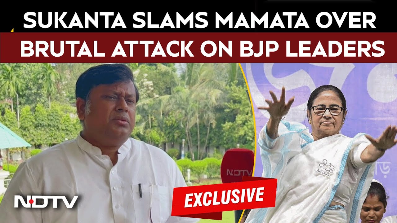 Video: Kolkata News | Sukanta Majumdar Slams Mamata Banerjee Over Brutal Attack On BJP Leaders