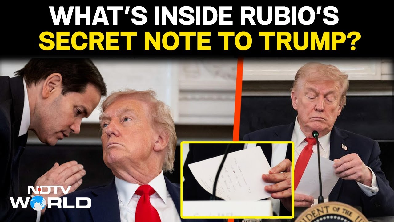 Trump Gaza Plan | "Approve...": What Rubio's Secret Note To Trump On Gaza Deal Said Trump Gaza Plan | "Approve...": What Rubio's Secret Note To Trump On Gaza Deal Said