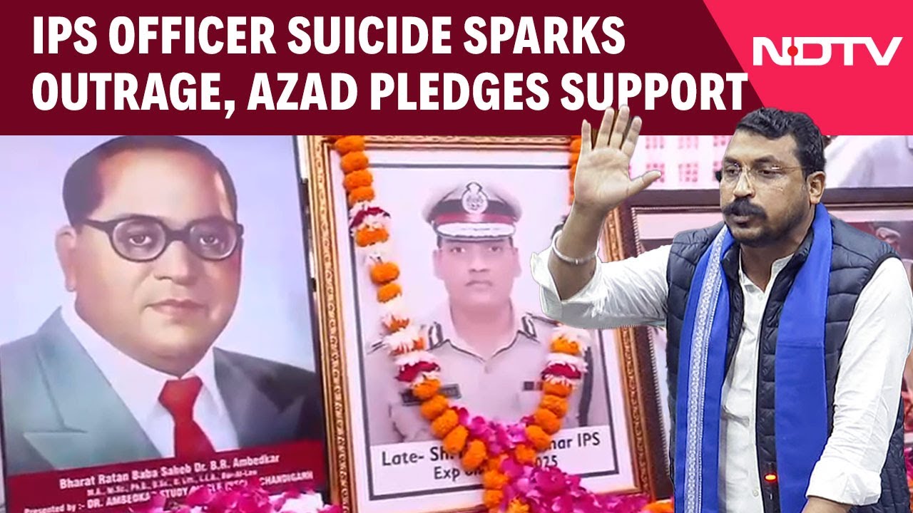 Chandrashekhar Azad Condemns Handling of IPS Officer's Death, Vows Justice