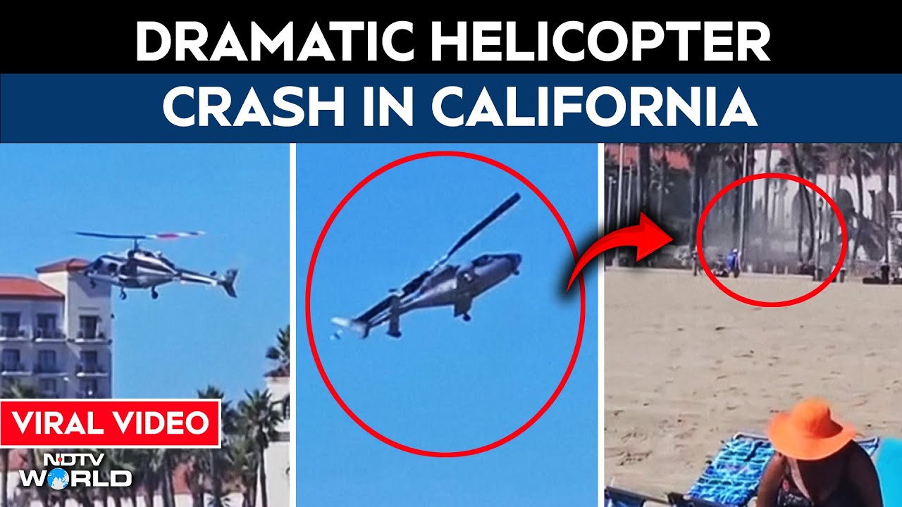 South California: Helicopter Spirals Out Of Control, Slams Into Palms