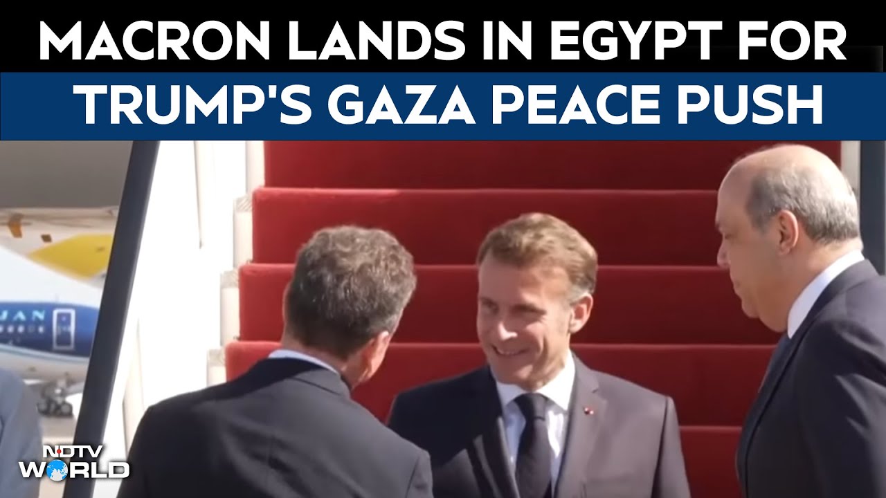 French President Arrives In Egypt To Back US-Led Gaza Peace Plan For Ceasefire
