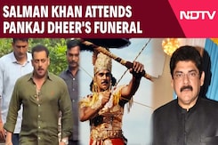 Salman Khan Attends Pankaj Dheer's Funeral Salman Khan Attends Pankaj Dheer's Funeral