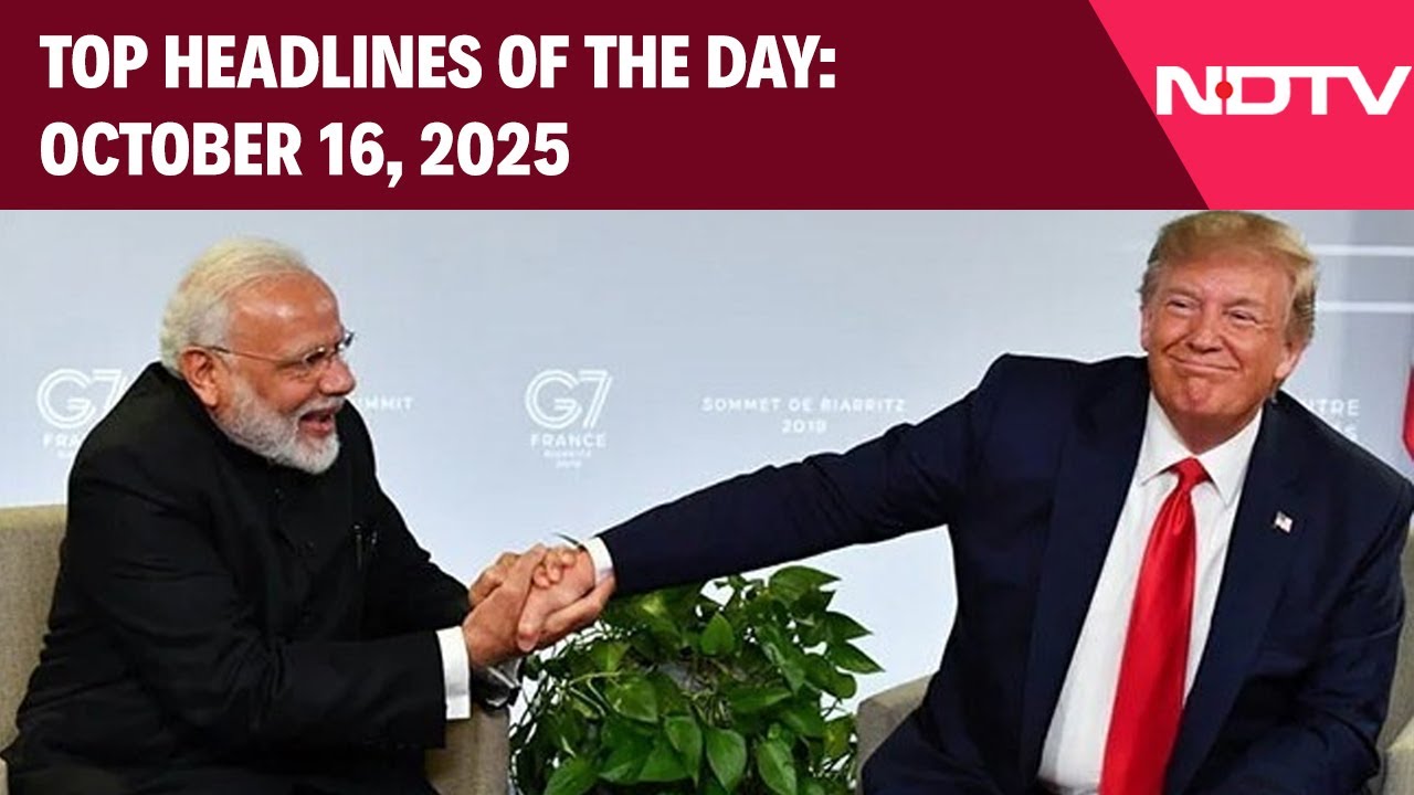 Trump Says Modi Assured To Not Buy Russian Oil | Top Headlines: October 16, 2025