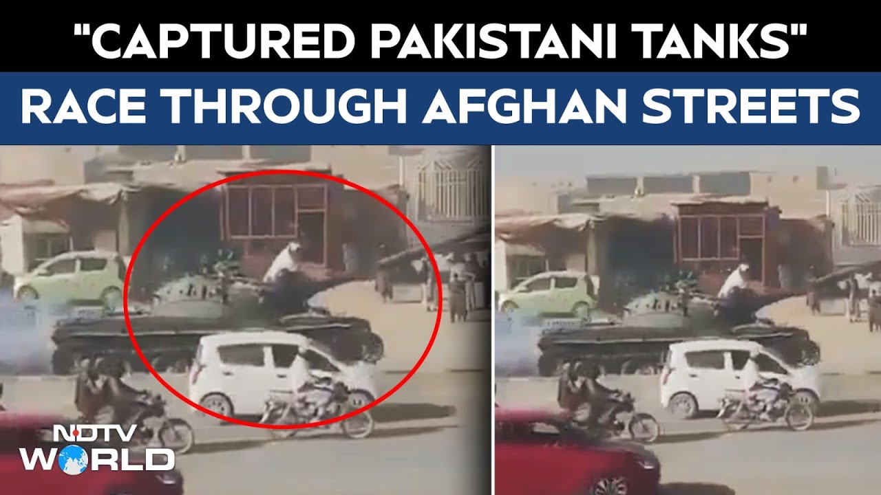 Tanks Race On Afghan Streets. Taliban Says It Captured Them From Pakistan Forces