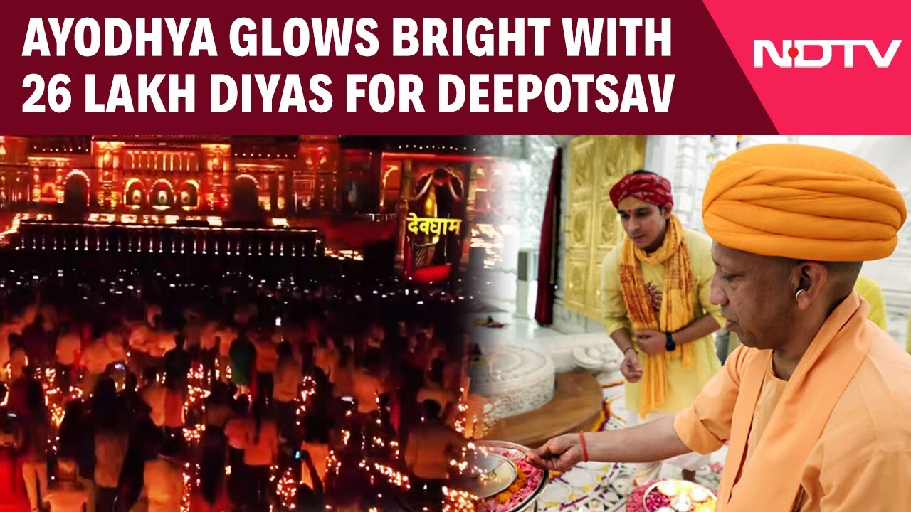 Festive Cheer & Light: Ayodhya Lights Up With 26 Lakh Diyas For Deepotsav