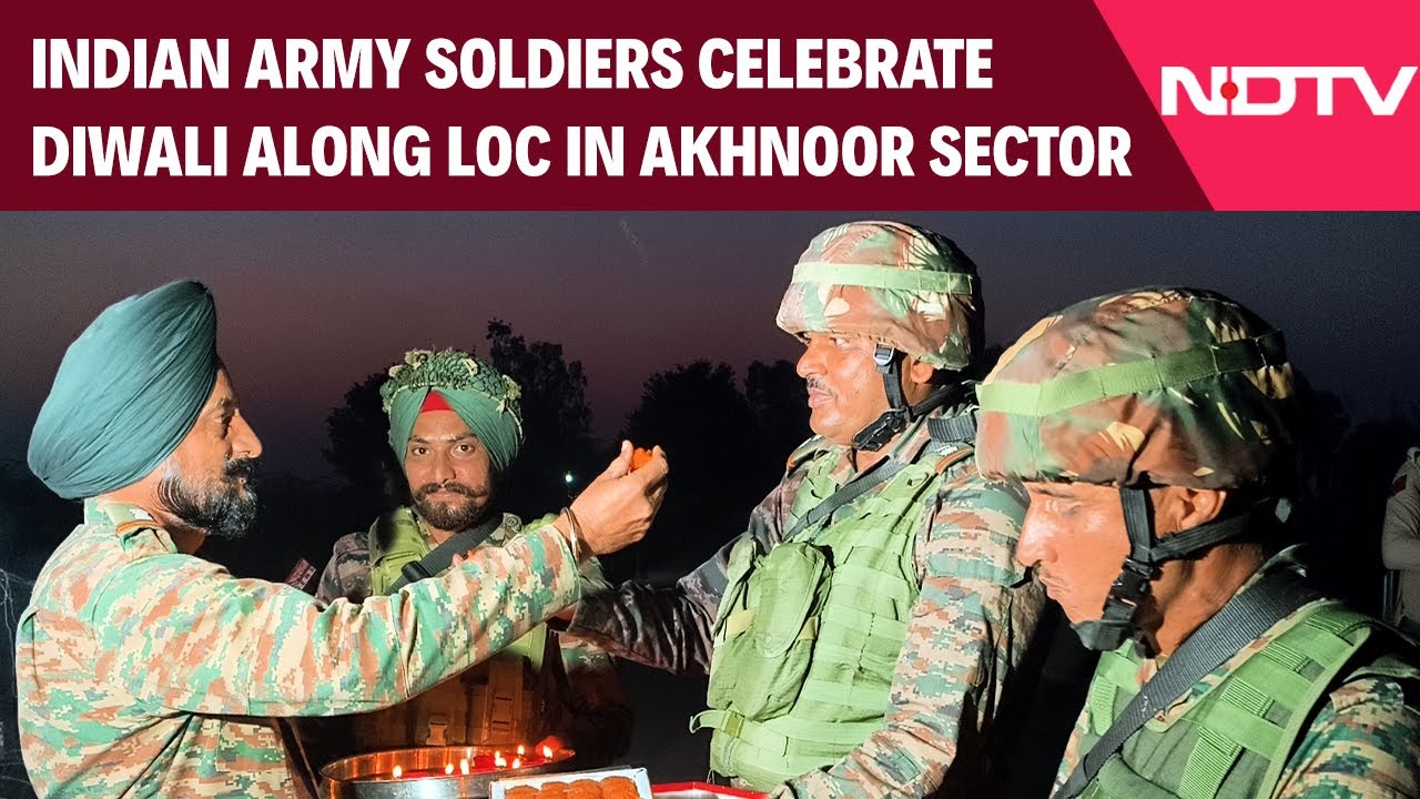 Indian Army Diwali Celebration | Indian Army Soldiers Celebrate Diwali Along LOC In Akhnoor Sector