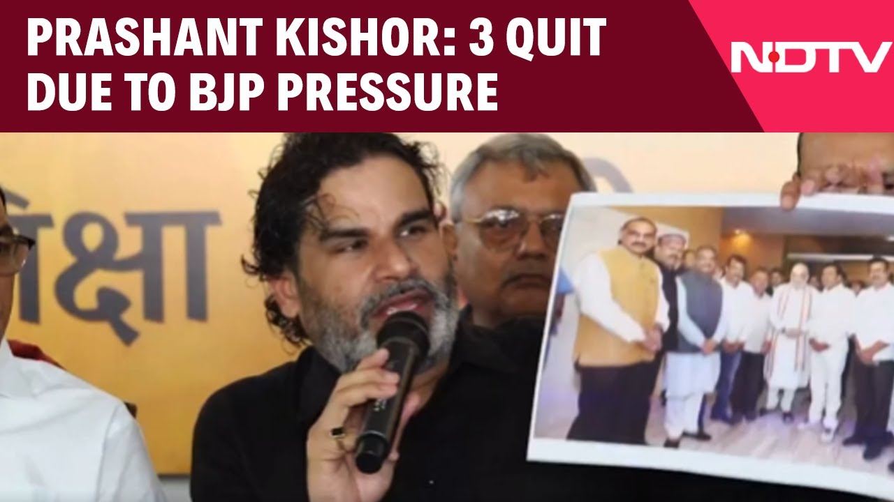 Prashant Kishor News | Prashant Kishor's Threat Charge Against BJP After 3 Jan Suraaj Desertions
