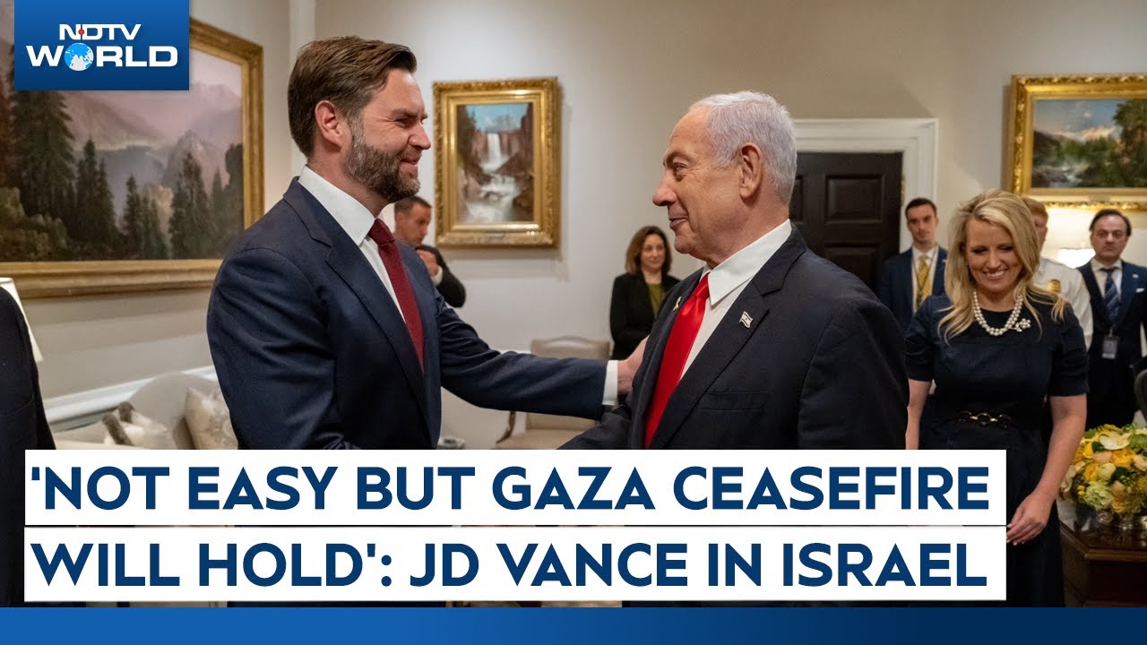 JD Vance Netanyahu | ‘Not Easy But Gaza Ceasefire Will Hold’: JD Vance Meets Netanyahu In Israel
