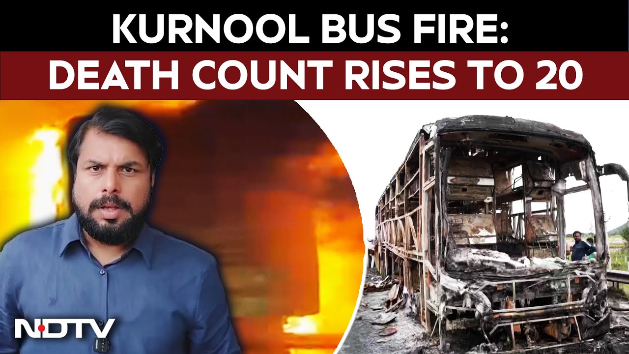 Andhra Bus Fire Updates: Bengaluru-Bound Bus With 40 Onboard Catches Fire, Death Count Rises To 20
