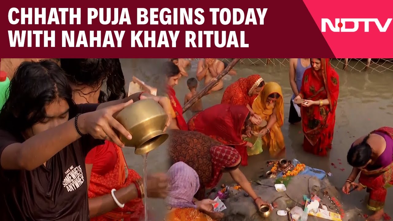 Chhath Puja 2025 | 'Mahaparv' Chhath Puja Begins Today With Nahay Khay Ritual