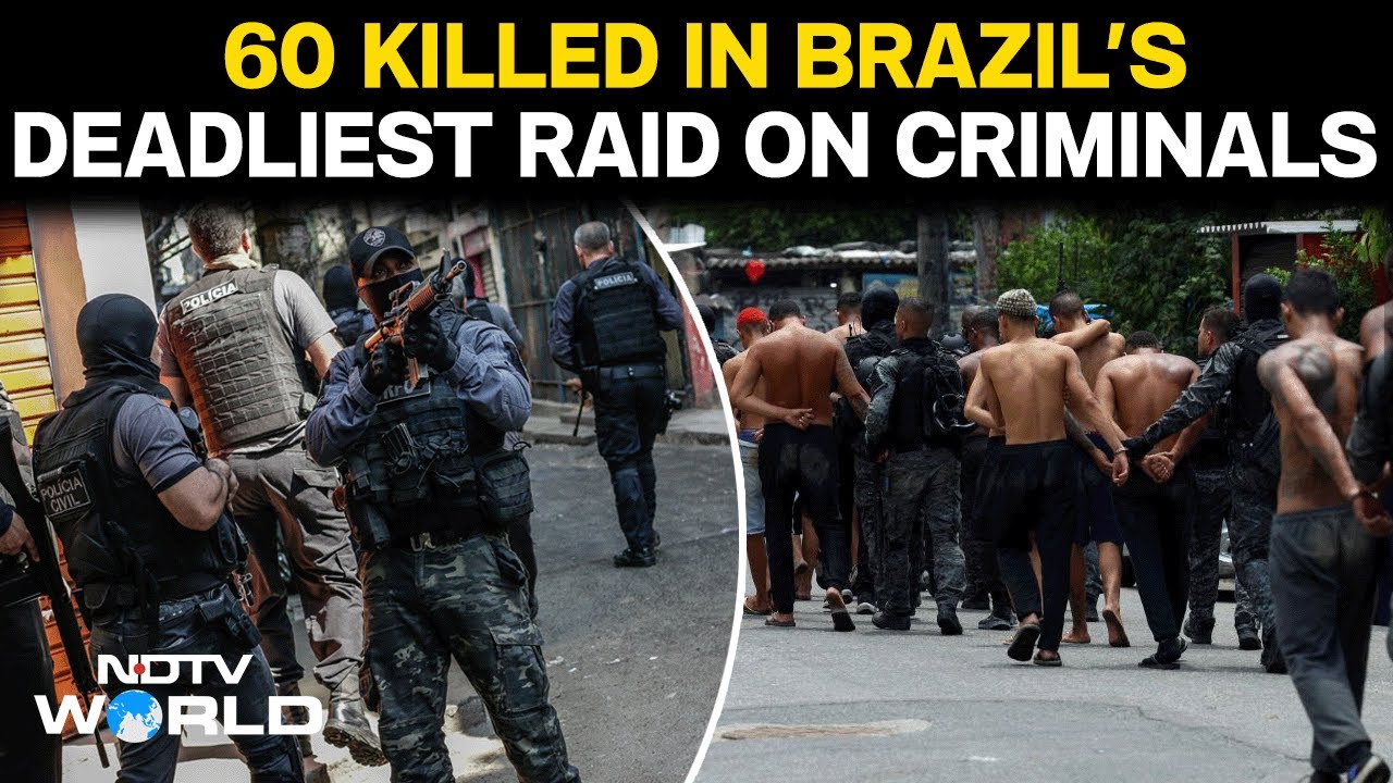 Brazil News | Brazil Police's Huge Raid On Gang Leaves At Least 60 Dead & 81 Under Arrest