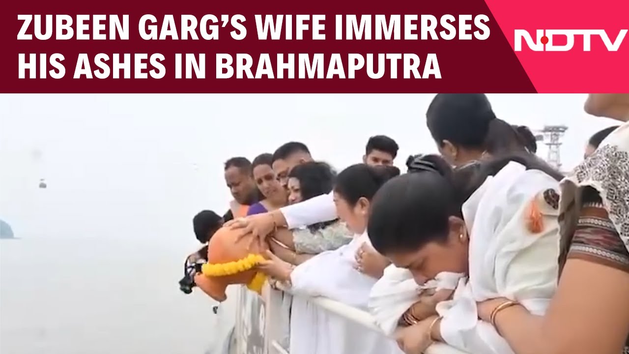 Zubeen Garg News | Assam Bids Farewell: Zubeen Garg’s Ashes Immersed In Brahmaputra River