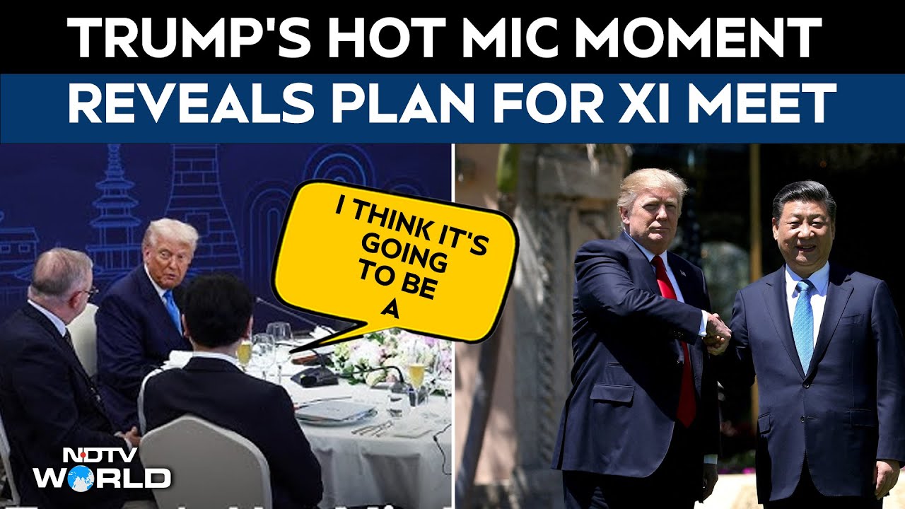 Trump Xi Jinping Meet | Trump Caught On Hot Mic Ahead Of Meeting Xi Jinping In South Korea