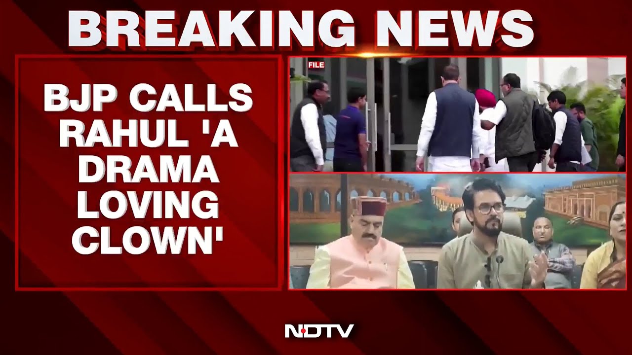 BJP Targets Rahul Gandhi, Calls Him 'A Drama Loving Clown' BJP Targets Rahul Gandhi, Calls Him 'A Drama Loving Clown'